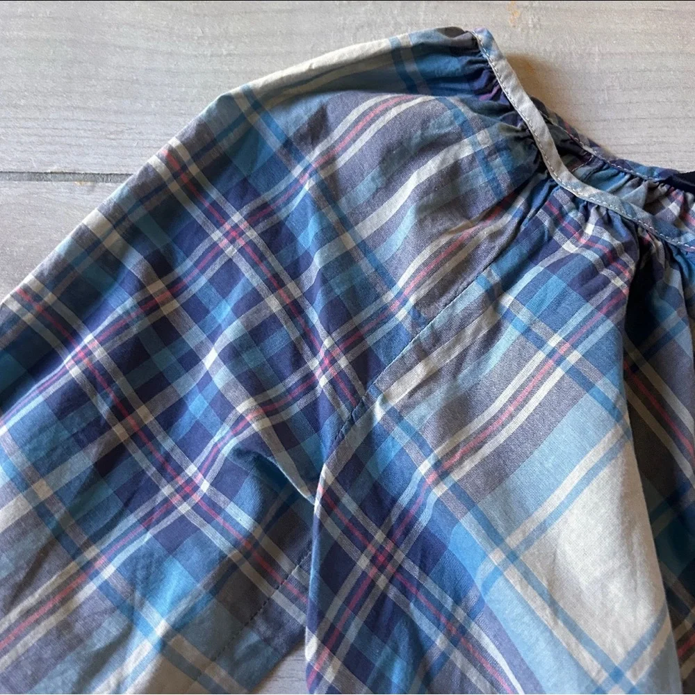 Ralph Lauren Pink Blue and Cream Blouse